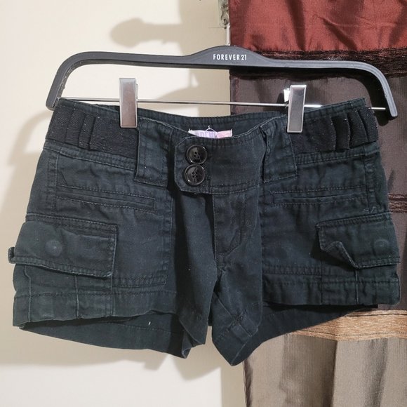 (Used) Ardene Black Mini Shorts US 0 - Picture 1 of 1